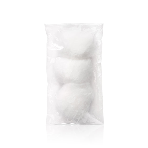 The Essentials Collection - 3 Cotton Balls / Clear Plastic Wrap (1000/cs)