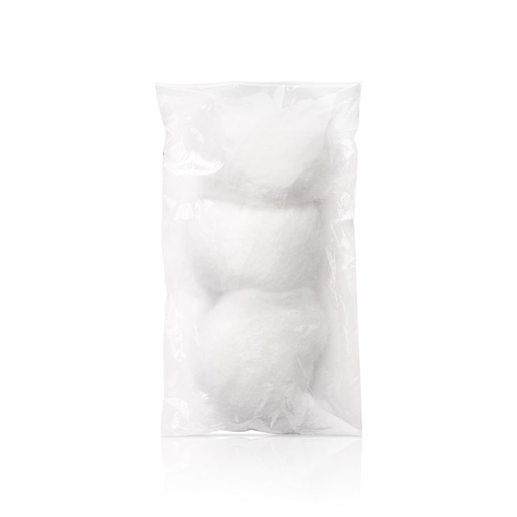 The Essentials Collection - 3 Cotton Balls / Clear Plastic Wrap (1000/cs)