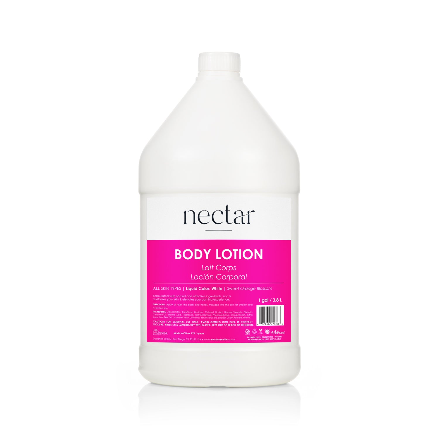 Nectar Body Lotion 1 gal/3.79 L – World Amenities